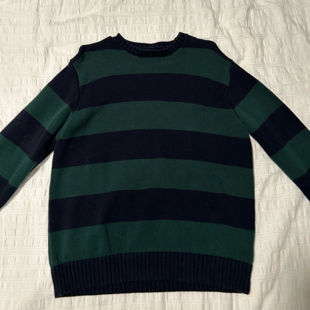 Brandy Melville Brianna cotton thick stripe sweater (blue & green)